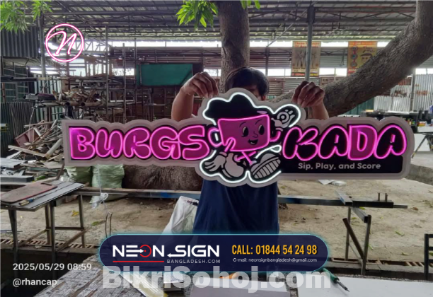 Neon LED sign, WELCOME neon sign price in Bangladesh,